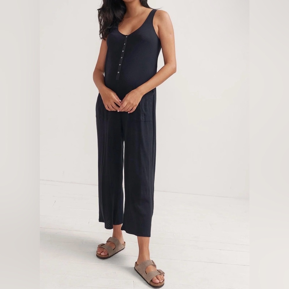 Hatch Maternity All Tri Jumpsuit in Black (Size 0)